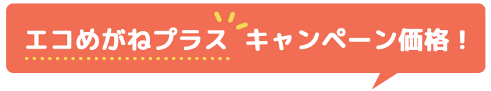 エコめがねプラス キャンペーン価格！